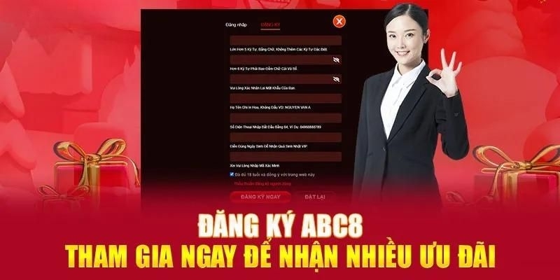 Ưu đãi đăng ký ABC8 nhận ngay 86k cho thành viên mới